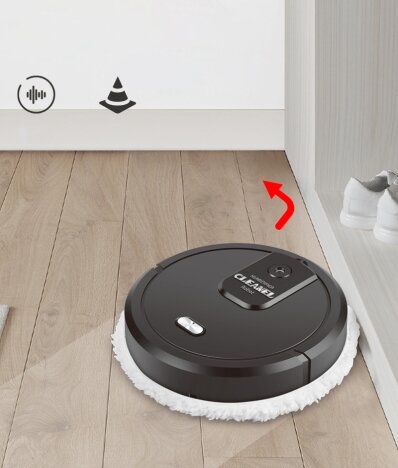 Robot Curatenie Smart Mop cu functie de Umidifcator 2 Lavete din Microfibra incluse